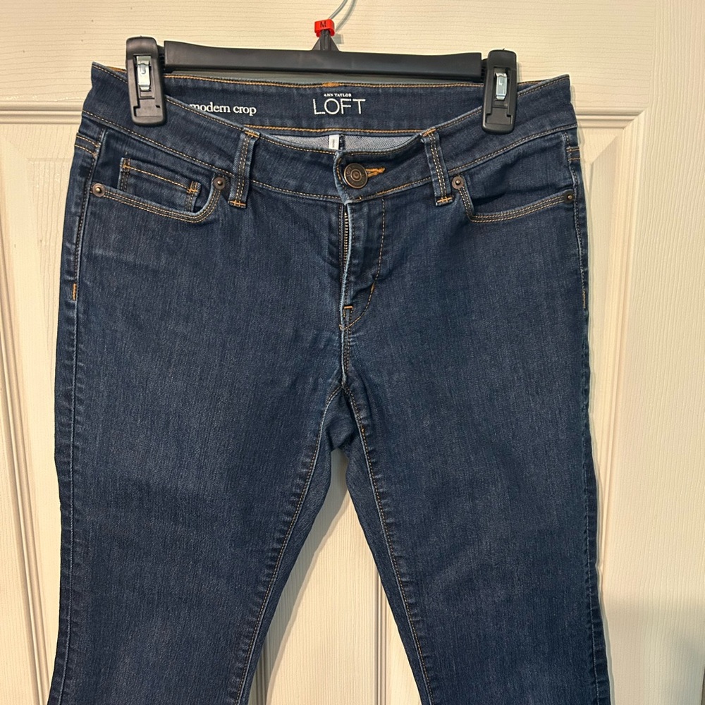 Ann Taylor Loft Modern Crop capri jeans size 27/4P